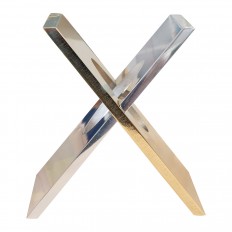 Mixed metal intersecting sculpture